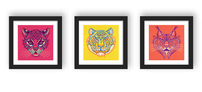 Wild Art - Feline Triptych